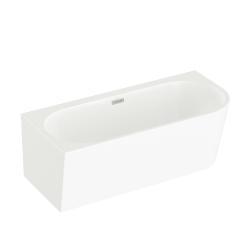 VitrA Geo Köşe Küvet — 165x75 cm, sol, dikdörten taşmalı sifon, beyaz