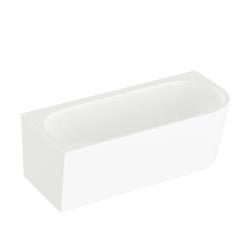 VitrA Geo Köşe Küvet — 165x75 cm, sol, gizli taşmalı sifon, beyaz