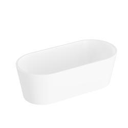 VitrA Geo Freestanding Küvet — 170x80 cm, gizli taşmalı sifon, beyaz