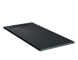 VitrA Leaf Dikdörtgen Duş Teknesi — 160x80 cm, Dokulu Antrasit