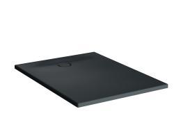 VitrA Leaf Dikdörtgen Duş Teknesi — 120x90 cm, Dokulu Antrasit