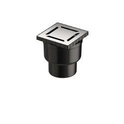 VitrA DK100 Kare Elegant Duş Kanalı — Alttan Sifon, 10x10 cm, Parlak