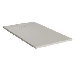 VitrA Leaf Dikdörtgen Duş Teknesi — 150x90 cm, Dokulu Taupe