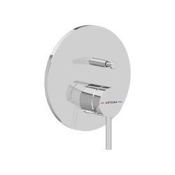 VitrA Minimax Round Ankastre Banyo Bataryası — Minibox Sıva Üstü, Mekanik, Krom (0