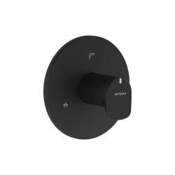 VitrA Root Round Yönlendirici — V-Box Sıva Üstü Grubu, Mat Siyah (0