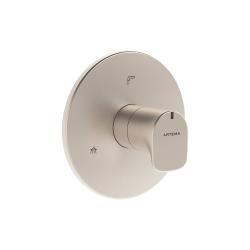 VitrA Root Round Yönlendirici — V-Box Sıva Üstü Grubu, Fırçalı Nikel