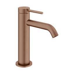 VitrA Minimax Round Lavabo Bataryası — Yüksek, Fırçalı Soft Bakır