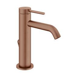 VitrA Minimax Round Lavabo Bataryası — BluEco, Yüksek, Fırçalı Bakır