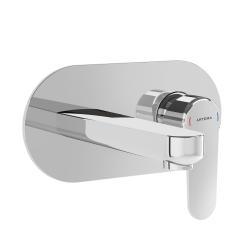 VitrA Root Round Ankastre Lavabo Bataryası — Sıva Üstü Grubu, Krom (5,