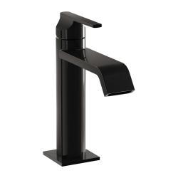 VitrA Suit Lavabo Bataryası — Üstten, Parlak Siyah