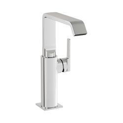 VitrA Suit Lavabo Bataryası — Yandan, Yüksek, Krom