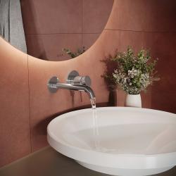 VitrA Minimax Round Ankastre Lavabo Bataryası — Sıva Üstü, Krom