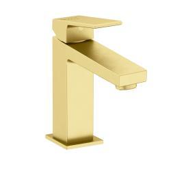 VitrA Minimax Square Lavabo Bataryası — BluEco, Fırçalı Altın