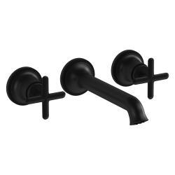 VitrA Origin Classic Ankastre Lavabo Bataryası — 3 Delikli, Sıva Üstü, Mat Siyah (0