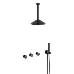 VitrA Liquid Ankastre Duş Seti — Parlak Siyah
