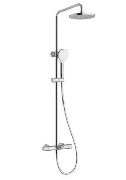 VitrA Joy Duş Sistemi — Termostatik Banyo Bataryalı, Krom