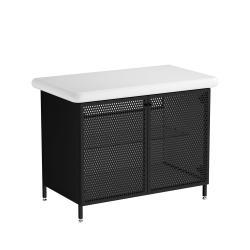 VitrA Liquid Lavabo Dolabı — 100 cm, metal kapaklı ayaklı