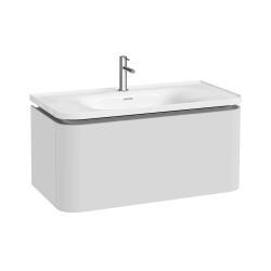 VitrA Glora Lavabo Dolabı — 100 cm, bir çekmeceli etajerli lavabolu, mat beyaz