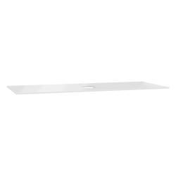 VitrA Origin Tamamlayıcı Tezgah — 120 cm, cam armatür delikli, orta sifon delikli, beyaz