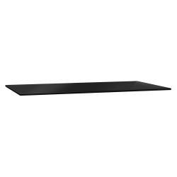 VitrA Origin Tamamlayıcı Tezgah — 90 cm, cam armatür deliksiz, sifon deliksiz, siyah