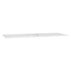 VitrA Origin Tamamlayıcı Tezgah — 120 cm, neolith armatür deliksiz, orta sifon delikli, calacatta silk