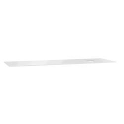 VitrA Origin Tamamlayıcı Tezgah — 150 cm, cam armatür delikli, sağ sifon delikli, beyaz