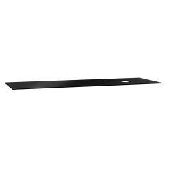 VitrA Origin Tamamlayıcı Tezgah — 150 cm, cam armatür deliksiz, sağ sifon delikli, siyah