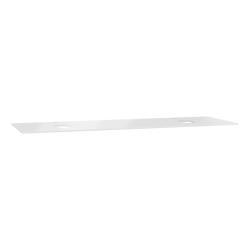 VitrA Origin Tamamlayıcı Tezgah — 150 cm, cam armatür delikli, çift sifon delikli, beyaz