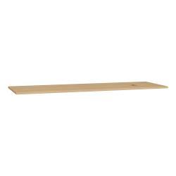 VitrA Origin Tamamlayıcı Tezgah — 150 cm, ahşap armatür deliksiz, sağ sifon delikli, açık meşe