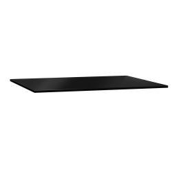 VitrA Origin Tamamlayıcı Tezgah — 60 cm, cam armatür deliksiz, sifon deliksiz, siyah