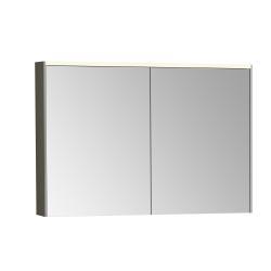 VitrA Core Aynalı Banyo Dolabı — 100 cm, aydınlatmalı fırçalı krom