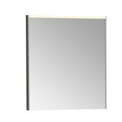 VitrA Core Düz Ayna — 60 cm, aydınlatmalı fırçalı krom (