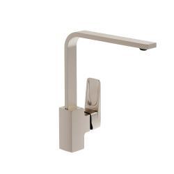 VitrA Root Square Blueco Eviye Bataryası — Fırçalı Nikel