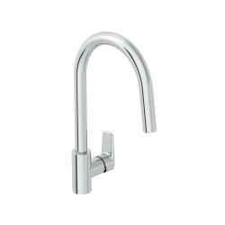 VitrA Flow Soft Eviye Bataryası — C Tipi Pull-Out Eviye Bataryası Krom (
