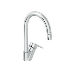 VitrA Twist Round Eviye Bataryası — Alçak, Krom