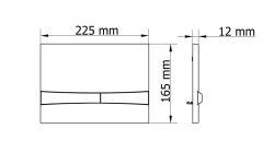 Visam Mia Kumanda Paneli İki Kademeli 22,5x16,5 cm Mat Altın uygulama örneği