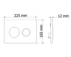 Visam Olimpos Kumanda Paneli İki Kademeli 22,5x16,5 cm Mat Altın uygulama örneği