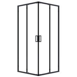 VitrA Universal Sürgülü Köşe Panel — 90x90 cm (Mat Siyah Profil)