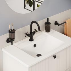 VitrA Origin Classic Lavabo Bataryası — Çift Kumandalı, Mat Siyah uygulama örneği