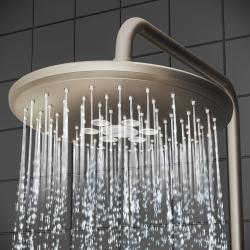 VitrA AquaHeat Bliss 240 2F Duş Sistemi — Fırçalı Nikel uygulama örneği