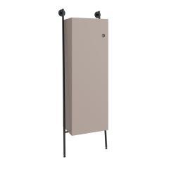 VitrA Plural Boy Dolabı — 50 cm, bir kapaklı mat soft bej, sol (