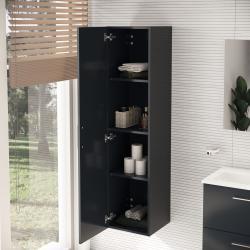 VitrA Mia Boy Dolabı — 35 cm, bir kapaklı parlak antrasit