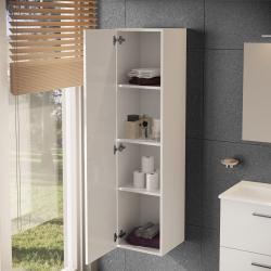 VitrA Mia Boy Dolabı — 35 cm, bir kapaklı parlak beyaz