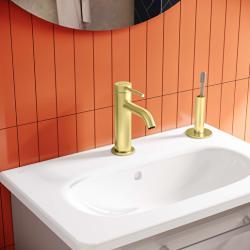 VitrA Minimax Round Lavabo Bataryası Fırçalı Altın A4353025