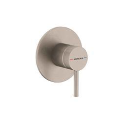 VitrA Minimax Round Ankastre Duş Bataryası Fırçalı Nikel A4371034