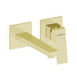 VitrA Minimax Square Ankastre Lavabo Bataryası Soft Altın A4359274