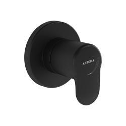 VitrA Root Round Ankastre Stop Valf — Sıva Üstü Grubu, Mat Siyah