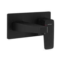 VitrA Root Square Ankastre Lavabo Bataryası Mat Siyah