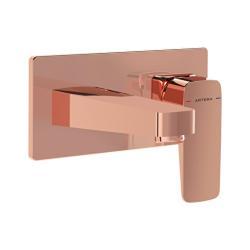 VitrA Root Square Ankastre Lavabo Bataryası Soft Bakır