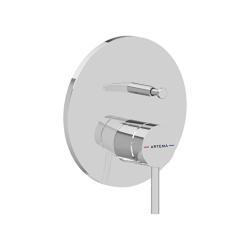 VitrA Minimax Round Ankastre Banyo Bataryası — Minibox Sıva Üstü, Mekanik, Krom (0